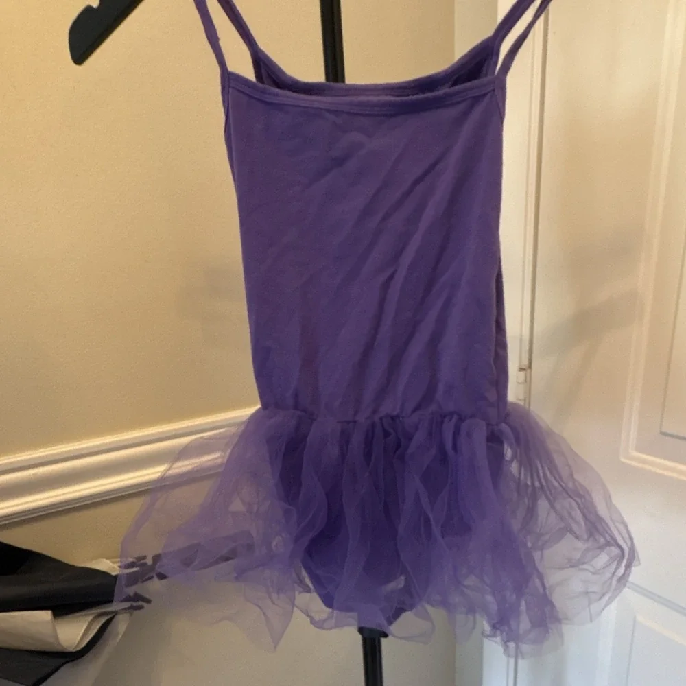 Danskin Now Girls Purple Sleeveless Sequin Front Dance Tutu Dress 64759 L 10-12